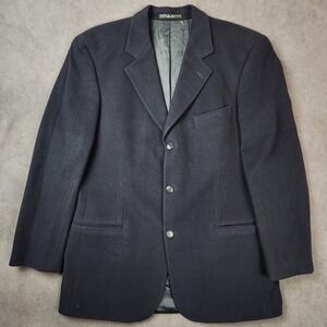 Hugo Boss Blazer Mens 42L Cashmere Wool Sport Coat Made in USA Einstein 3 Button